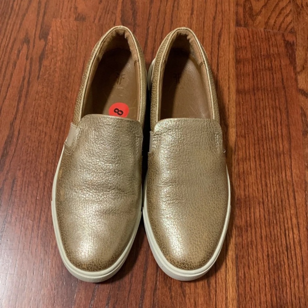 Frye metallic cold slip-on sneakers